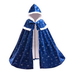 PURFEEL 2024 Girls Fleece Warm Hooded Cape Kids Princess Cape for Elsa 3-6Years