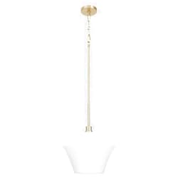 Love Nest Quorum 8221-15-80 Cassini - 1 Light Pendant-12.75 Inches Tall and 15 Inches Wide, Finish Color: Aged Brass