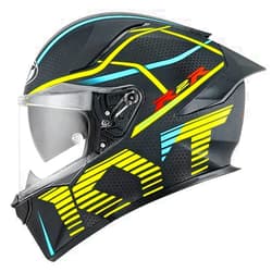 KYT R2R Motorcycle Helmets with Clear Visor Premium Quality Full Face Motorcycle & Powersports Touring Helmets DOT and ECE Apporved Street Bike Racing Helmet