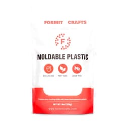 Formit Crafts Thermoplastic Beads - 8 oz Polymorph Plastic Pellets(Made in E.U) - Reusable Moldable Plastic Beads - Melting Plastic Pellets for Modeling, DIY Craft (1)