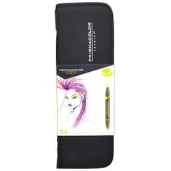 Prismacolor 1776353 Premier Double-Ended Art Markers, Fine and Brush Tip, 24-Count with Carrying Case