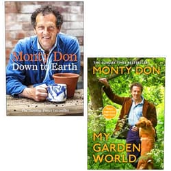 Monty Don Down to Earth, My Garden World By Monty Don 2 Books Collection Set