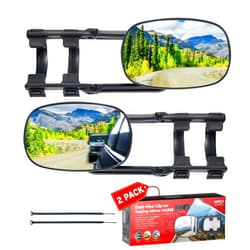 MirroGuard Extended Towing Mirrors, Universal Clip-On Side Mirror Extensions for Pickups, RVs, and Trailers, Tow Mirrors with Extenders (Model HA968)