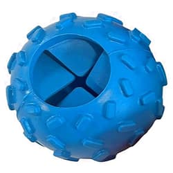 AZ Micro Mini Pigs Challenging Treat-Dispensing Ball for Pigs, Piglets, Dogs, and Rabbits – Mental Stimulation and Playtime Fun! (Blue)