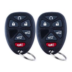 VERYOH Replacement Compatible for 2007-2014 Chevy Tahoe/Suburban/Cadillac Escalade/GMC Yukon Keyless Entry Car Key Remote Control That Use 6 Button 15913427 OUC60270 OUC60221, Self-Programming-Pack of 2