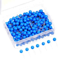 Outus Map Tacks Push Pins Small Size 300 Packs (Blue, 1/5 Inch)
