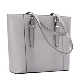 BROMEN Women Briefcase 15.6 inch Laptop Tote Bag Vintage Leather Handbags Shoulder Work Purses