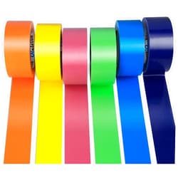Oleitodh 6 Pack Rainbow Colored Duct Tape Bulk, 2 Inch x 180 Yards Heavy Duty Color Duct Tape Rolls, No Residue,Waterproof & Tear by Hand,Great for Packaging, Arts & Crafts and DIY Projects