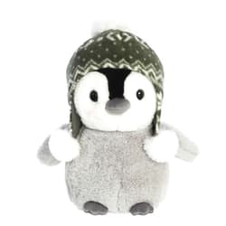 Aurora® Festive Holiday Chillin' Chick™ Chiyu Stuffed Animal - Seasonal Cheer - Heartwarming Gifts - Gray 10 Inches
