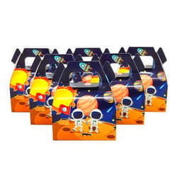 Party Talent 20 Piece Small Size Candy Box Cake Box For Kids Astronaut Solar Space Theme Party, Cake Treat Gift Box Candy Cookie Containers Goodie Bag, Baby Shower Party Decoration Party Favor Supplies