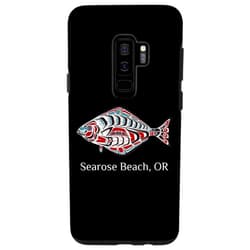 Searose Beach Oregon PNW Native American Halibut Galaxy S9+ Searose Beach Oregon Halibut PNW Native American Indian Art Case