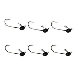 ALICHINO 6PCS Tungsten Shaky Head Jig,Tungsten Jig Head for Bass Fishing