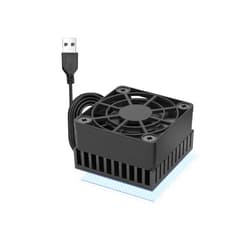 PANO-MOUNTS 40mm Mini USB Radiator Fan Silent and Efficient 4010 Fan with Included 10mm Aluminum Heat Sink and Thermal Pad for Graphics Cards Router HDD 3D Printer