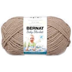 Bernat BABY BLANKET BB Baby Sand Yarn - 1 Pack of 10.5oz/300g - Polyester - #6 Super Bulky - 220 Yards - Knitting/Crochet
