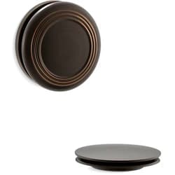 Kohler K-T37396-2BZ PureFlo Cable Bath Drain Trim with Traditional Push Button Handle, Oil Rubbed Bronze