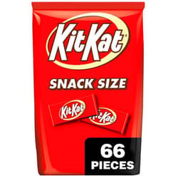 KIT KAT Milk Chocolate Wafer Snack Size, Candy Bag, 32.34 oz (66 Pieces)