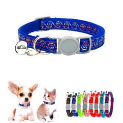 WeimoMonkey Blue Small Dog Collar with Bell, Kitten Bell Collar,Breakaway Dog Collar, Safety Buckle Soft Nylon Adjustable for XXS Xs Small Pet Dogs Animal Litter Tiny Kitten Boy Girl,Neck 7.5-12.6 inch