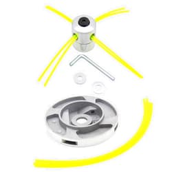 JIUDANI Universal Aluminum Grass Trimmer Head Set -2 Pack Durable Replacement for Grass Cutter and Weed Eater