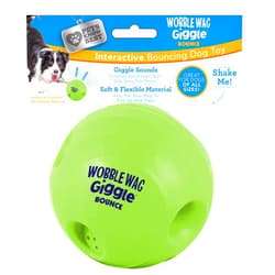 Wobble Wag Giggle Bounce Interactive Dog Toy- Sound Making Bouncing Ball for Dogs Ages Indoor & Outdoor Play, Soft & Durable with Easy Grip Design- Pets Know Best