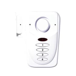 SABRE Wireless Elite Home and Commercial Door Security Alarm with LOUD 120 dB Siren and Exit Entry Delays, DIY EASY to Install, White