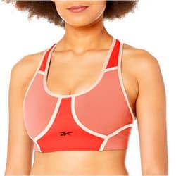 Reebok Women's Lux Racerback Sports Bra, Medium Support