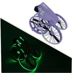 Generic for DJI Flip Stickers Set Drone Decals Skins, Luminous Stickers, Drone Night Flight Accessories (Light Green)