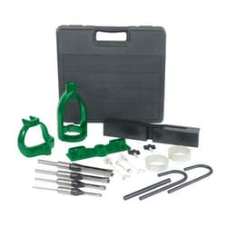 Mefape Drill Press Mortising Attachment Kit, 4 Model Drills Square Hole Hollow Chisel Set, Bench Drill Locator Set Mortise and Tenon Tools for Woodworking Tenoning Drilling Machine