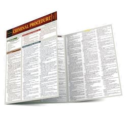 Tamara Lawson JD,Dayle Green Seidel JD,Dalia Fuleihan JD Criminal Procedure: a QuickStudy Laminated Reference Guide