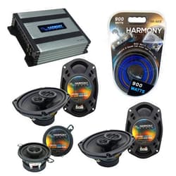 Harmony Audio Compatible with Toyota Camry 2007-2011 OEM Speaker Replacement Harmony Bundle (2) R69 R35 & HA-A400.4 Amp