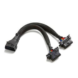 bbfly-B6 OBD2 Splitter 16 Pin OBD II Splitter Extension 1x Male and 2X Female Extension Cable Adapter (1FT/30CM) (1Pack)