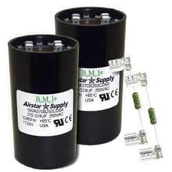 BMI (2) Pack, 270-324 uF x 250 VAC - BMI/USA Start Capacitor # 092A270B250CD6A with Bleed Resistor