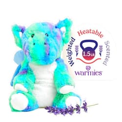warmies Microwavable & Weighted Stuffed Animals, Baby Dragon - Heated Stuffed Animal Plushie for Warmth & Comfort - Cute Soft Plush Toys for Adults & Children (Boys, Girls, Babies & Toddlers)