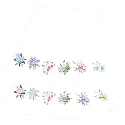 Salbsever Vintage Floral Lace Handkerchiefs - 12pcs Soft Cotton Women's Embroidery Hankies, Machine Washable for Wedding Party