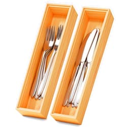 Lochantie Bamboo Kitchen Drawer Organizer Boxes – 12