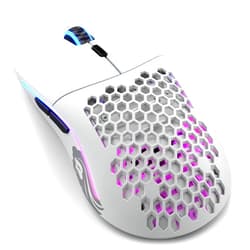 Glorious PC Gaming Race Glorious Model O- (Minus) Wireless Gaming Mouse - 65g Superlight Honeycomb Design, RGB, Ambidextrous, Lag Free 2.4GHz Wireless, Up to 71 Hours Battery - Matte White