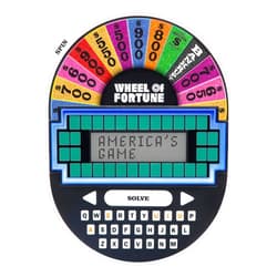 Educational Insights Wheel of Fortune Game - Handheld Electronic Game, Great for Travel, Classic Retro Party Games for Kids, Teens & Adults, Word Puzzle Challenge & Entertaining Gift, Ages 8+