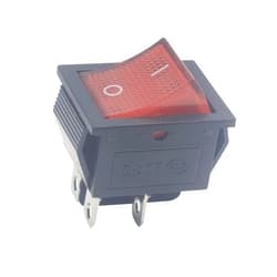 Emmui KCD4 4 Pin Red Rocker Switch Suitable for Water dispensers, Motorcycle Lights,Toy Cars, Treadmills, Desktop Grinders, Electronic Equipment Power switches,Lawn Mower and Snowblower et