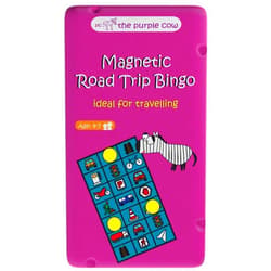 The Purple Cow Magnetic Travel Road Trip Bingo Game - Board Games for Kids and Adults. Great for Travel