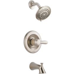Delta Faucet Lahara 14 Series Single-Handle Tub and Shower Trim Kit, Shower Faucet with 5-Spray Touch-Clean Shower Head, Stainless T14438-SS (Valve Not Included), Without Rough