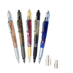 Penn State Industries PKANVSS Anvil EDC Click Ballpoint Pen Kit Starter Package Woodturning Project, Multi
