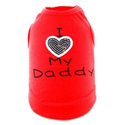 MeowWow I Love My Mom Mommy Dad Daddy Small Dog Shirt Mommy Shirt Puppy T Shirts Small Dogs Daddy Clothes