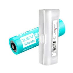 OLIGHT 5000mAH Customized Rechargeable Battery (217C50) Seeker 2/3, Seeker 2/3/4 Pro, Warrior X Pro, Freyr, and Odin Flashlights, with Battery Organizer