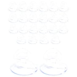 Bylikeho 24PCS Car Glass Windshield Sunshade Suction Cups,Car Accessories Car Window Suction Cup with Strong Adsorption Force,Automotive Use Mini PVC Adsorption Holder,Universal for Car,SUV,Truck,RV