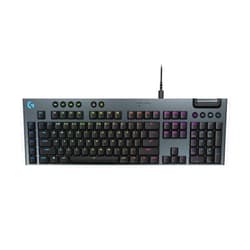 Logitech G915 X Low-Profile Wired Mechanical Gaming Keyboard, Double-Shot PBT Keycaps, Fully Programmable Keys, RGB Lighting, Aluminum Finish, GL Red Linear Switches - PC/Mac