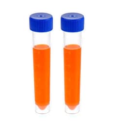 PEKYBIO Sterile Transport Tube, 10 ml Capacity, Molded Graduations, Conical Bottom, Self Standing, with Blue Screw Cap, Non- Pyrogenic, DN/RNase Free, Case of 100