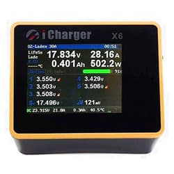 ICharger BuddyRC iCharger X6 800W 30A DC LCD Screen Smart Battery Balance Charger Discharger