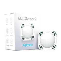 Aeotec MultiSensor 7, 6-in-1 Zwave Sensors Contains Monitor Motion, Temperature, Light, Humidity, UV, and Vibration, Z-Wave Plus, Gen7, S2, SmartStart Enabled, Compatible with Zwave Hub Smartthings
