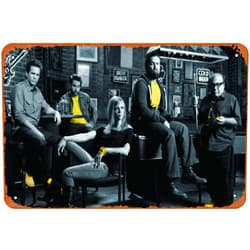 Muecddoa It's Always Sunny in Philadelphia 2018 Poster Tin metal sign retro wall decor for home Cafes Office Store Pubs Club Sign Gift 12 X 8 inch Plaque Tin Sign