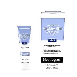 Neutrogena Healthy Skin Anti-Wrinkle Retinol Night Cream Treatment with Combination of Pro-Vitamins B5, Vitamin E and Special Moisturizers, 1.4 oz (.3pack)