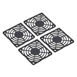 PATIKIL 60mm Fan Filter, 4 Pack ABS Plastic Ventilator Grill Protector Guard for 60X60mm Fan Protective Cover DIY, Black
